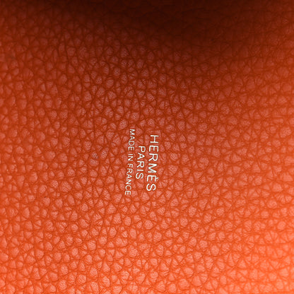 Hermes Taurillon Clemence Picotin Lock 18 PM Orange 6 of 12