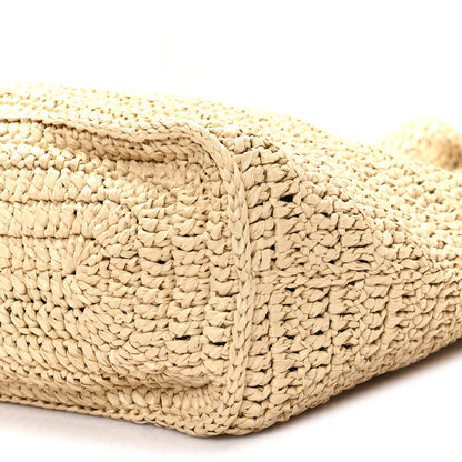 Saint Laurent Raffia Rive Gauche Tote Natural 10 of 10