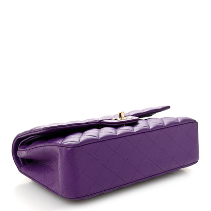 Chanel Caviar Quilted Medium Double Flap Purple 4 of 10