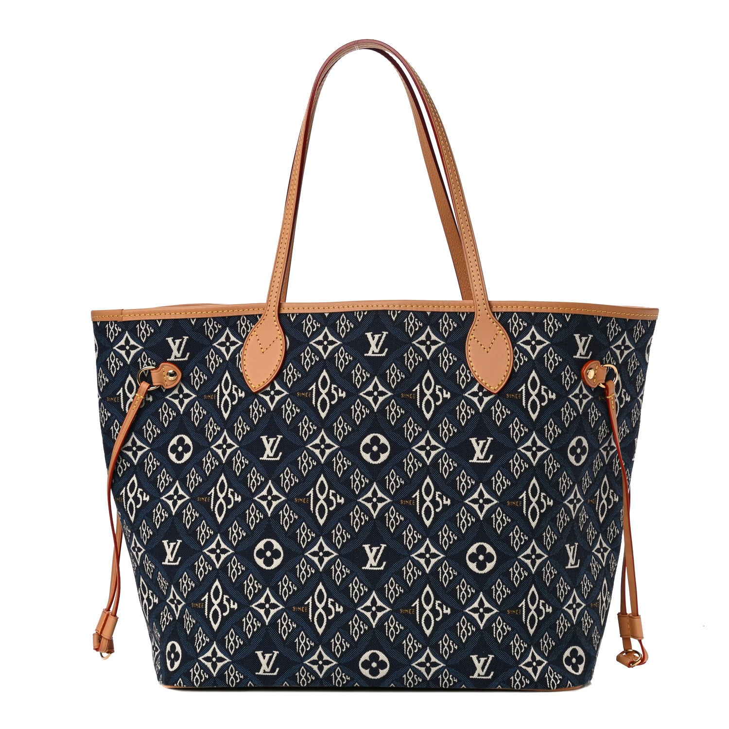 Louis Vuitton Jacquard Since 1854 Neverfull MM Blue 1 of 9