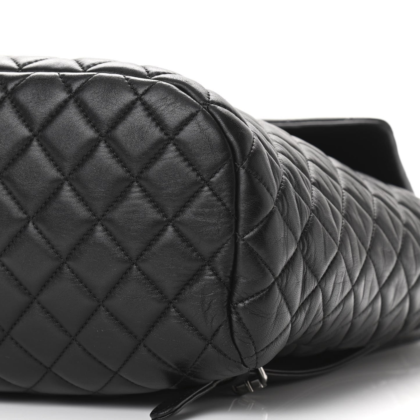 Lambskin Quilted Large Urban Spirit Backpack Black