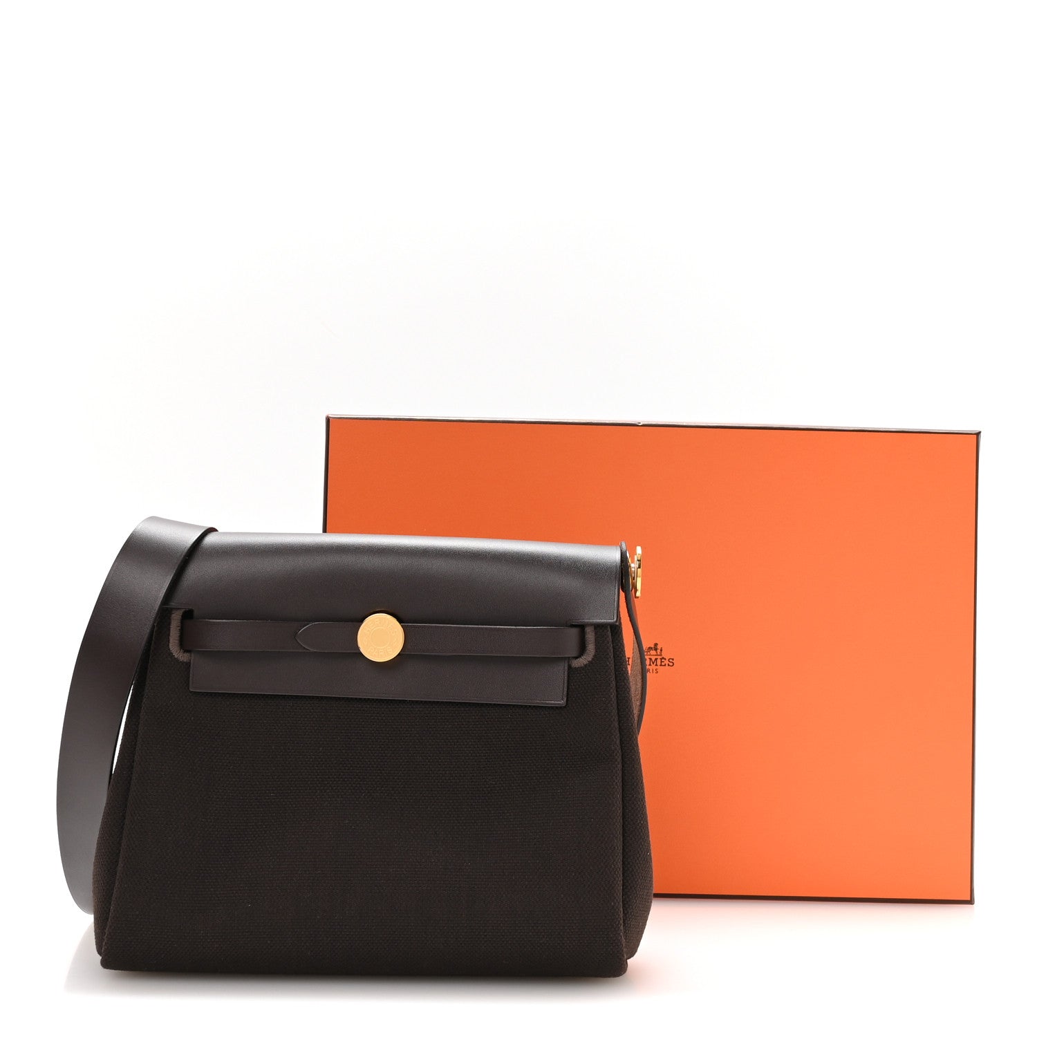 Hermes Military Toile Vache Hunter Herbag Zip Retourne 20 Ebene 11 of 11