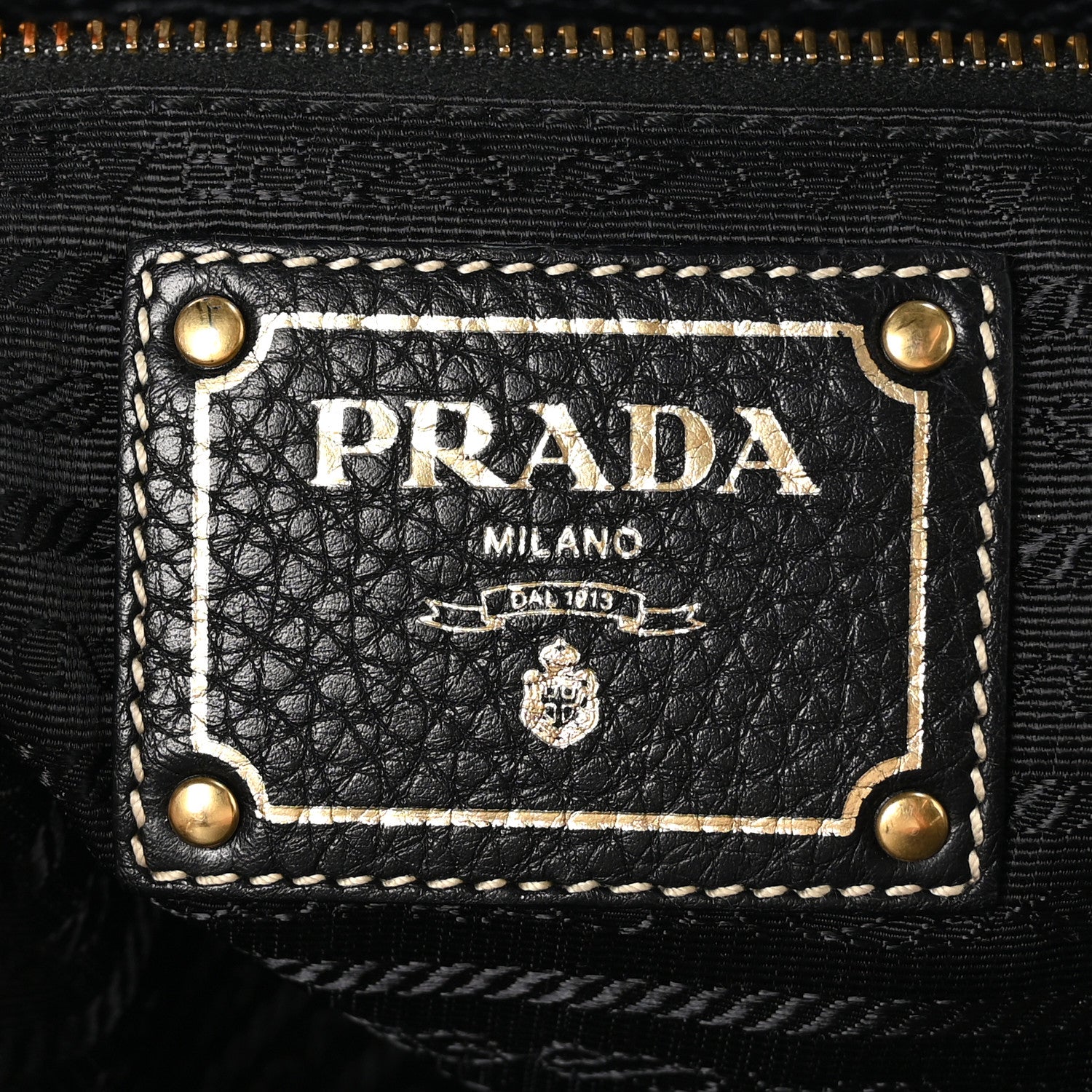 Prada Paglia Vitello Daino Frame Satchel Black 6 of 10