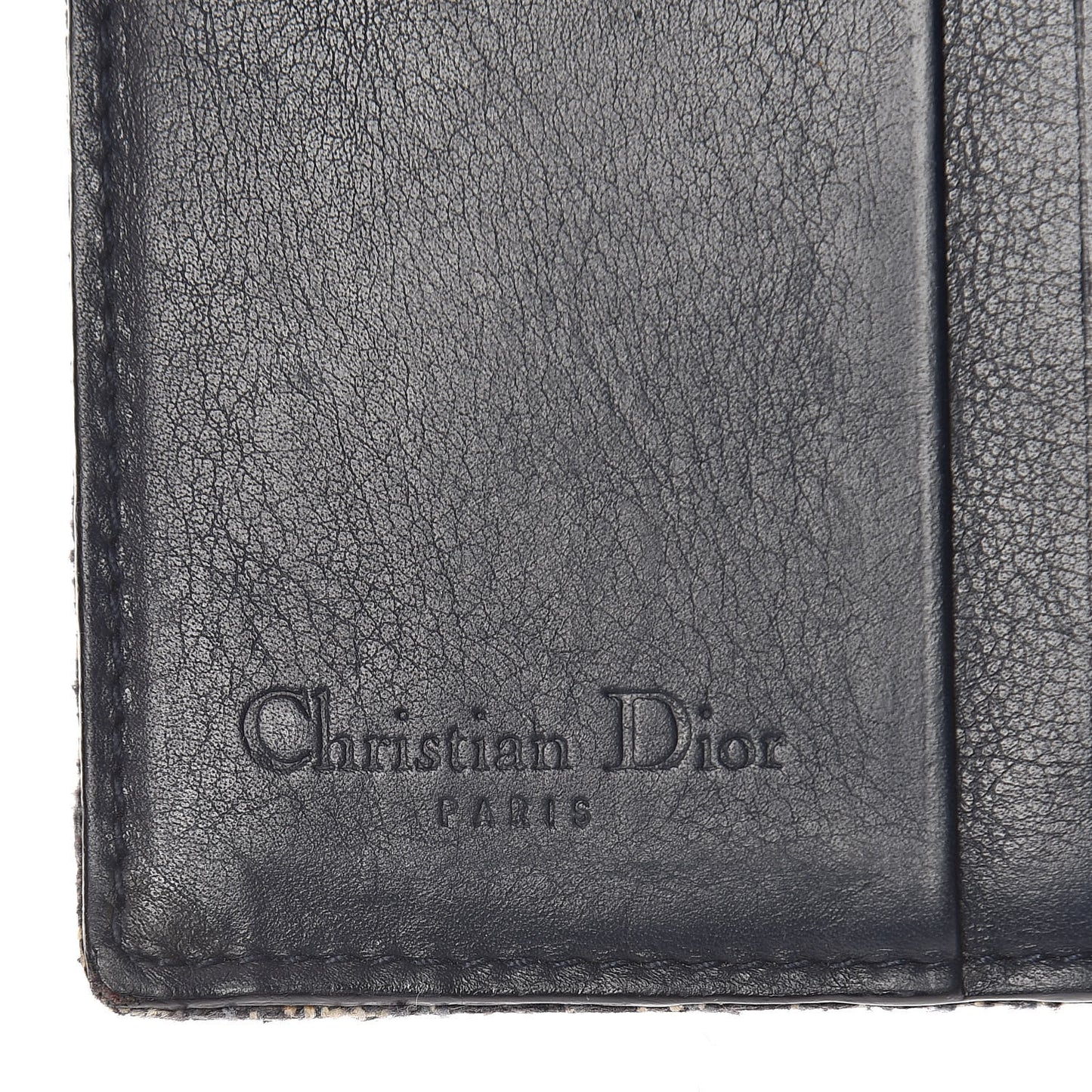 Monogram Compact Wallet Navy