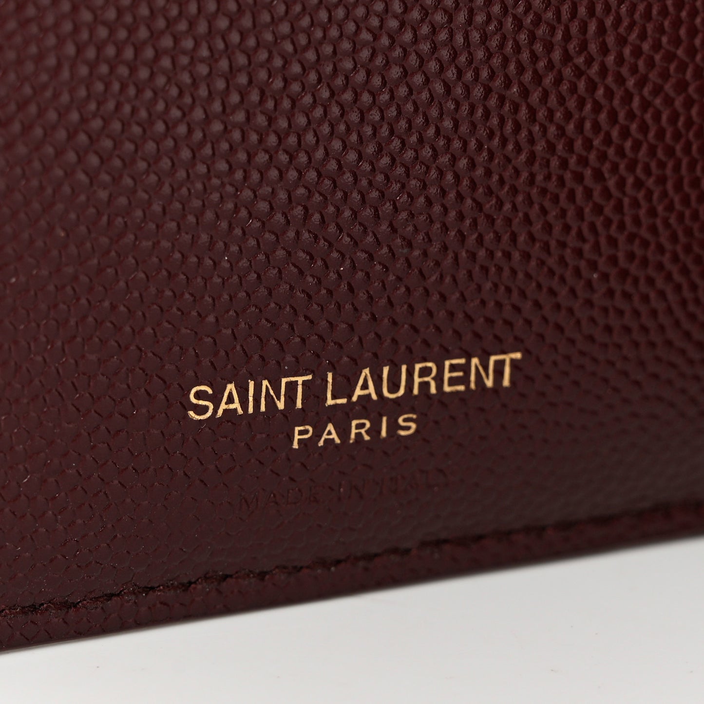 Grain De Poudre Matelasse Chevron Monogram Zipped Two-Part Wallet Rouge Legion