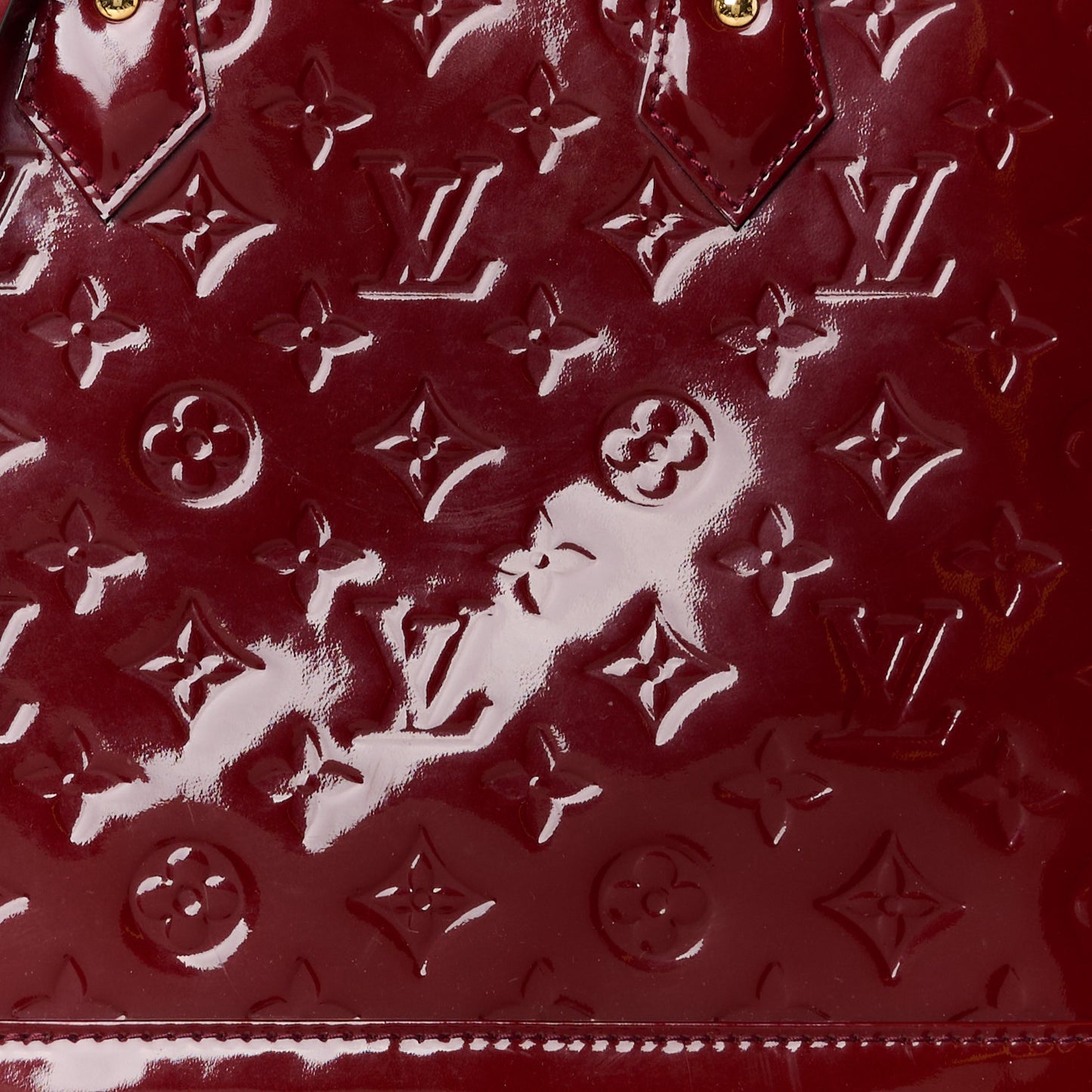 LOUIS VUITTON Vernis Alma PM Rouge Fauviste