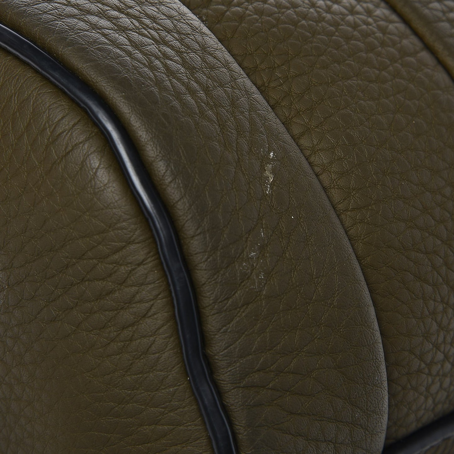Pebbled Calfskin Mini Rockie Matte Khaki Green Rhodium Hardware