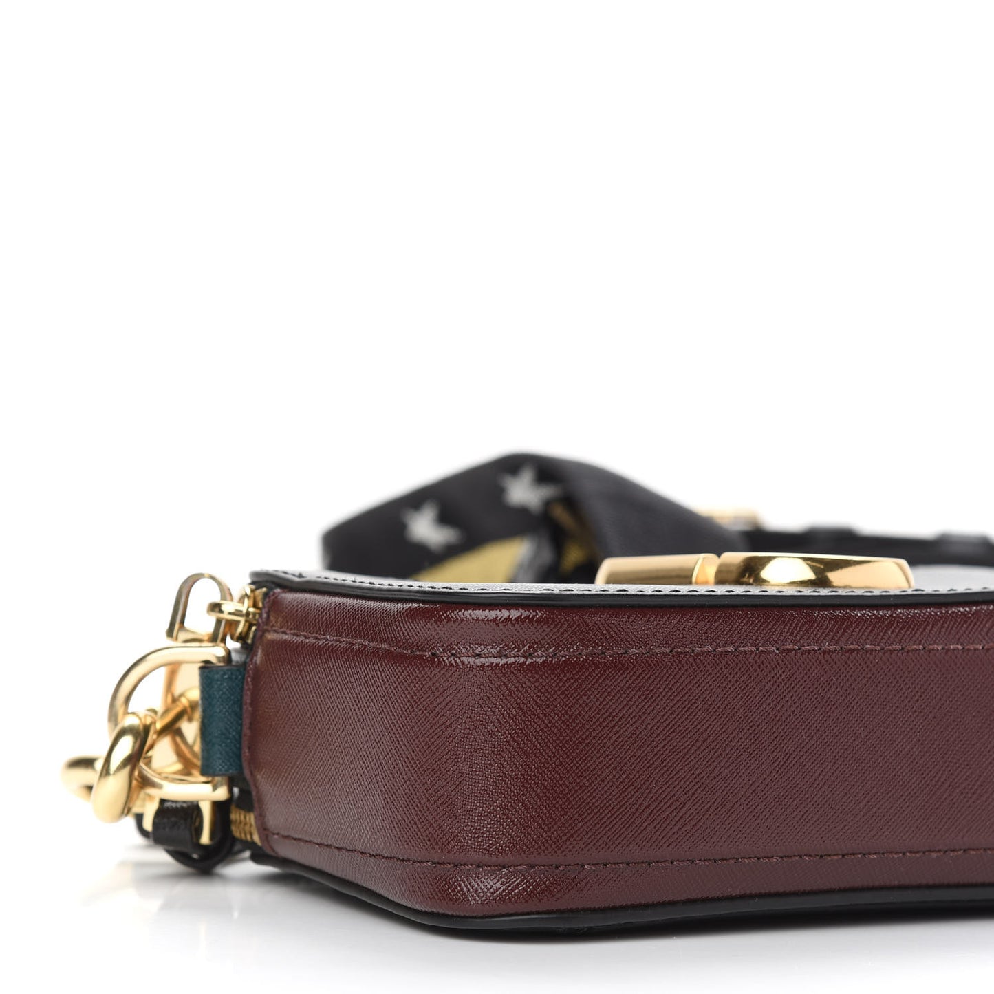 Saffiano Small Snapshot Camera Bag Black Multi