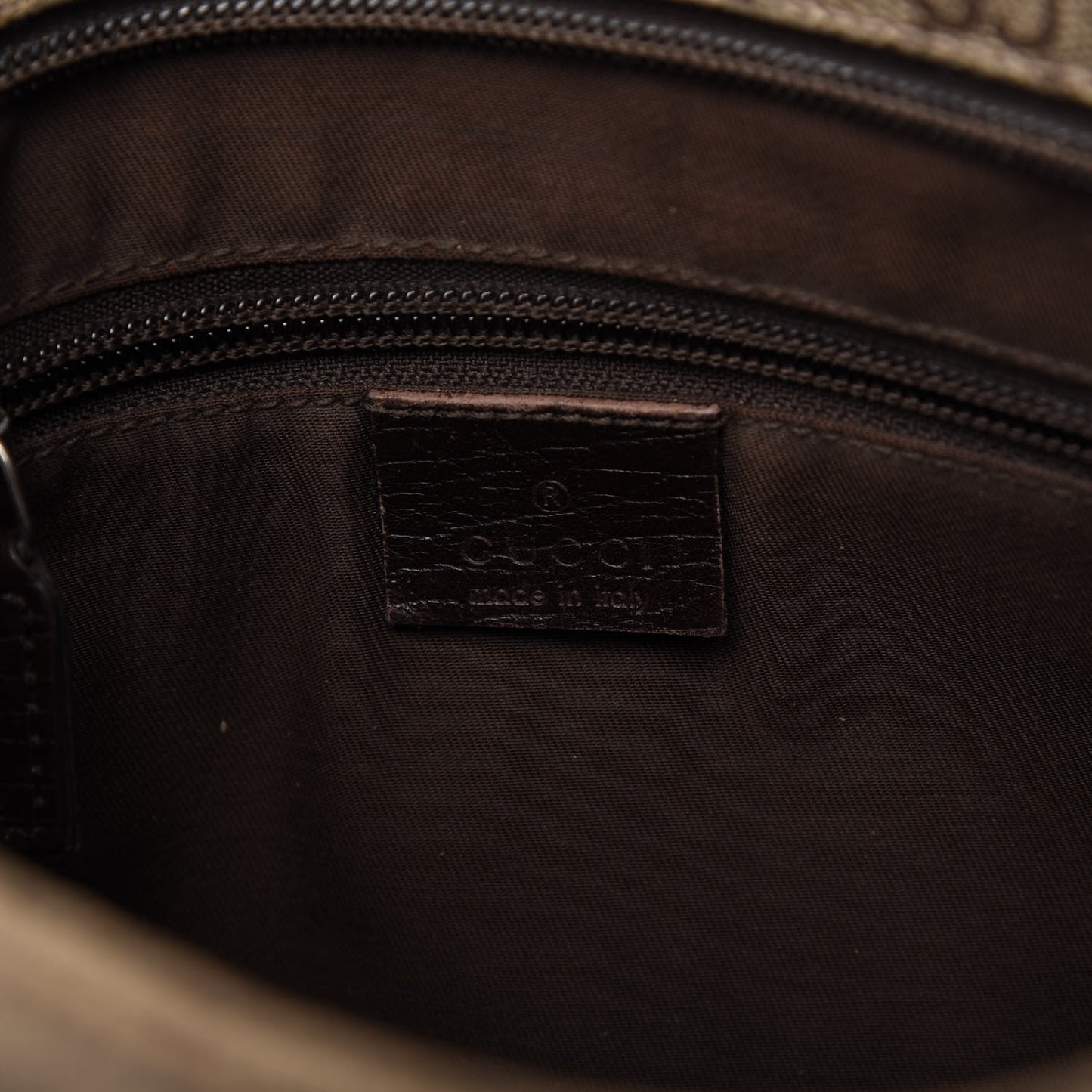 GG Plus Monogram Medium Flat Messenger Bag Dark Brown