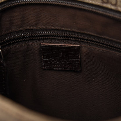 Gucci GG Plus Monogram Medium Flat Messenger Bag Dark Brown 9 of 13