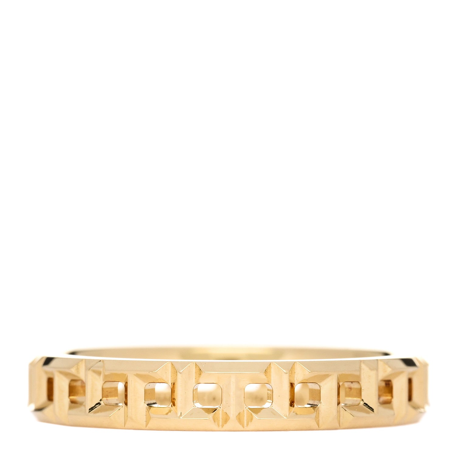Tiffany 18K Yellow Gold T True Narrow Ring 53 6.5 1 of 5