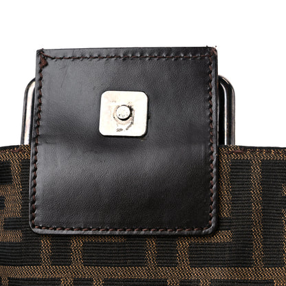 Fendi Zucca Buckle Shoulder Bag Tobacco 13 of 19