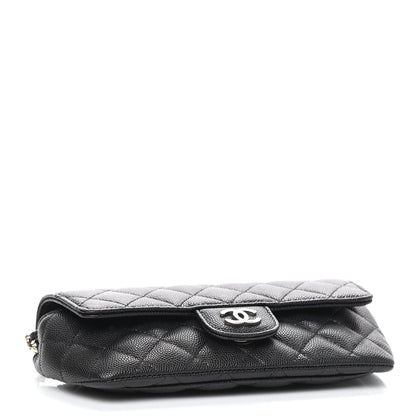 Chanel Caviar Quilted Glasses Case With Chain Black 3 of 9