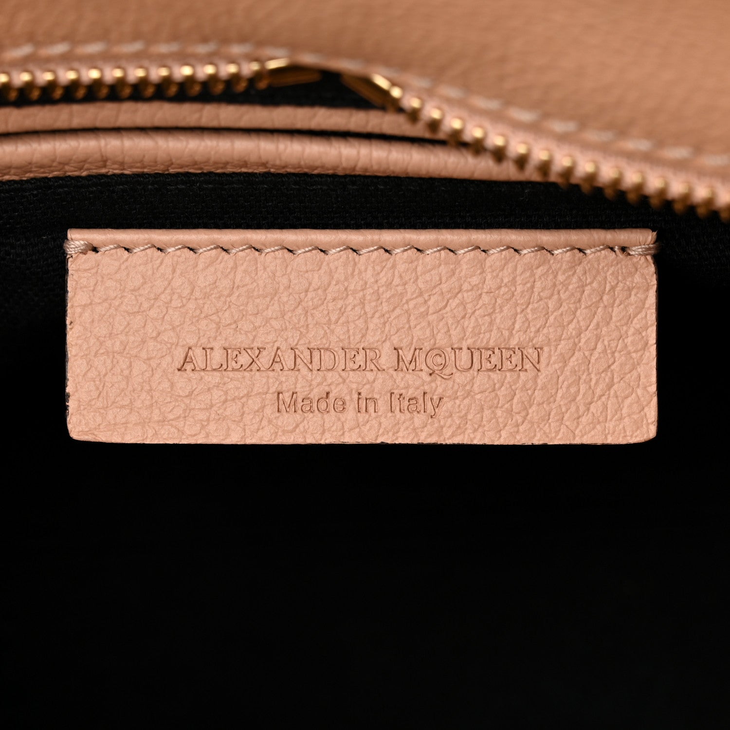 Alexander McQueen Pebbled Calfskin Mini Skull Padlock Zip Around Tote Boudoir 6 of 12