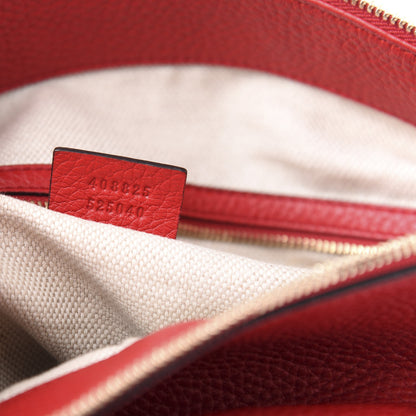 Gucci Pebbled Calfskin Large Soho Hobo Tabasco Red 9 of 11