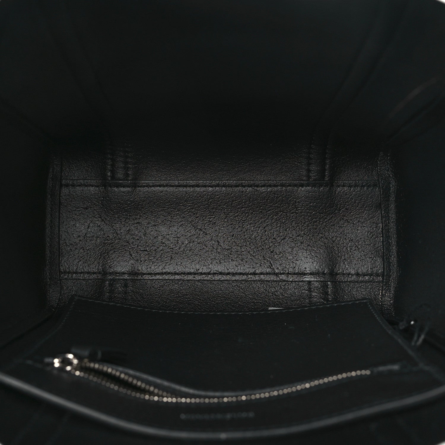 Balenciaga Smooth Calfskin Logo Double Sided XXS Everyday Tote Black White 5 of 10