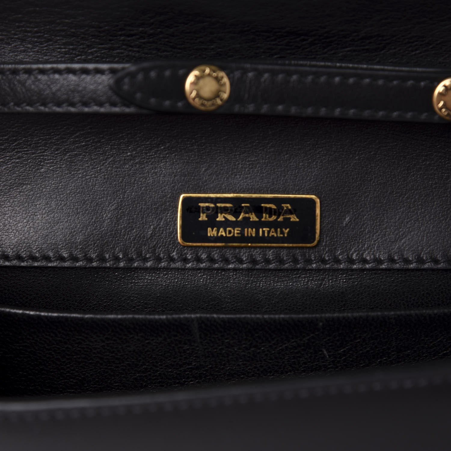 Prada City Calf Saffiano Cahier Astrology Bag Black 9 of 10