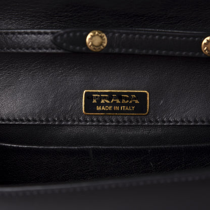 Prada City Calf Saffiano Cahier Astrology Bag Black 9 of 10