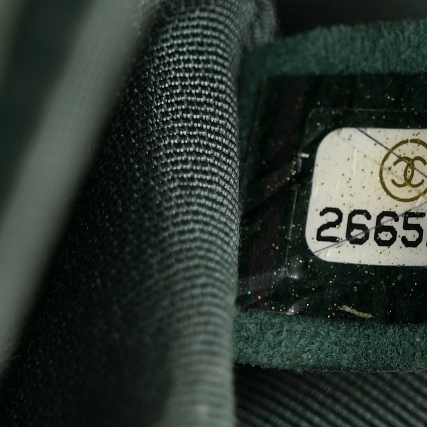 Chanel Caviar Chevron Quilted Medium Boy Flap Dark Green 8 of 12