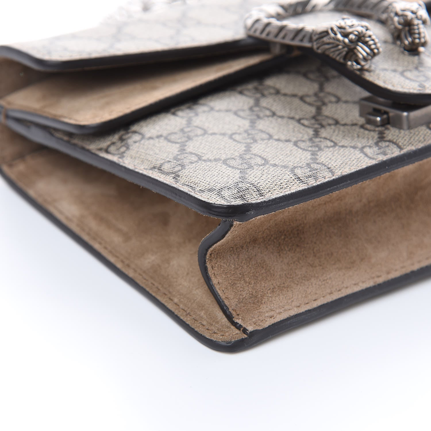 Gucci GG Supreme Monogram Mini Dionysus Shoulder Bag Taupe 9 of 11