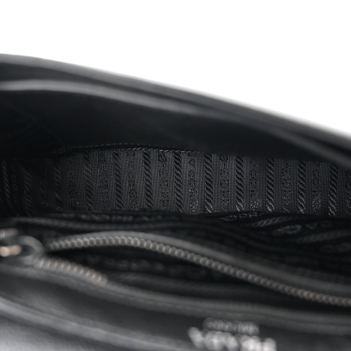 Glace Calfskin Studded Crossbody Black