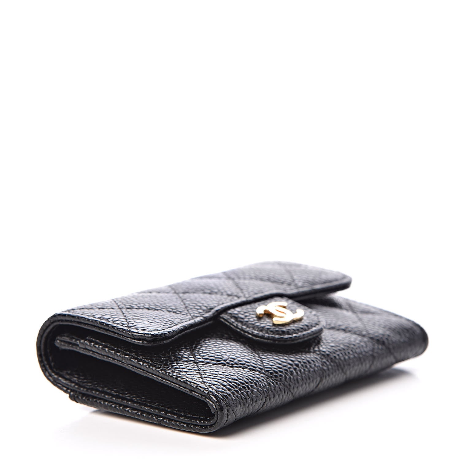 Chanel Caviar Quilted Flap Card Holder Black 4 of 11
