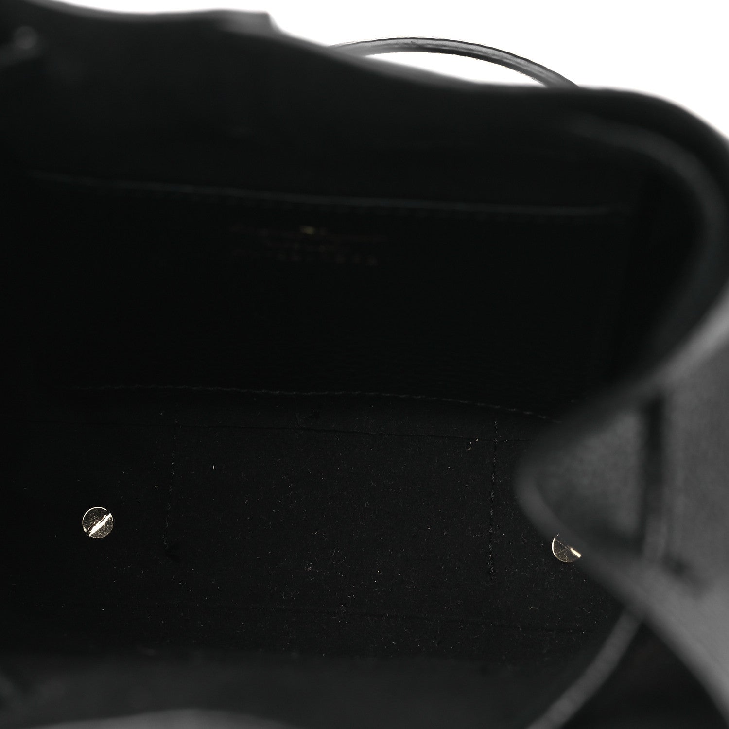 Salvatore Ferragamo Grained Calfskin Mini Gancino Bucket Bag Black 5 of 9