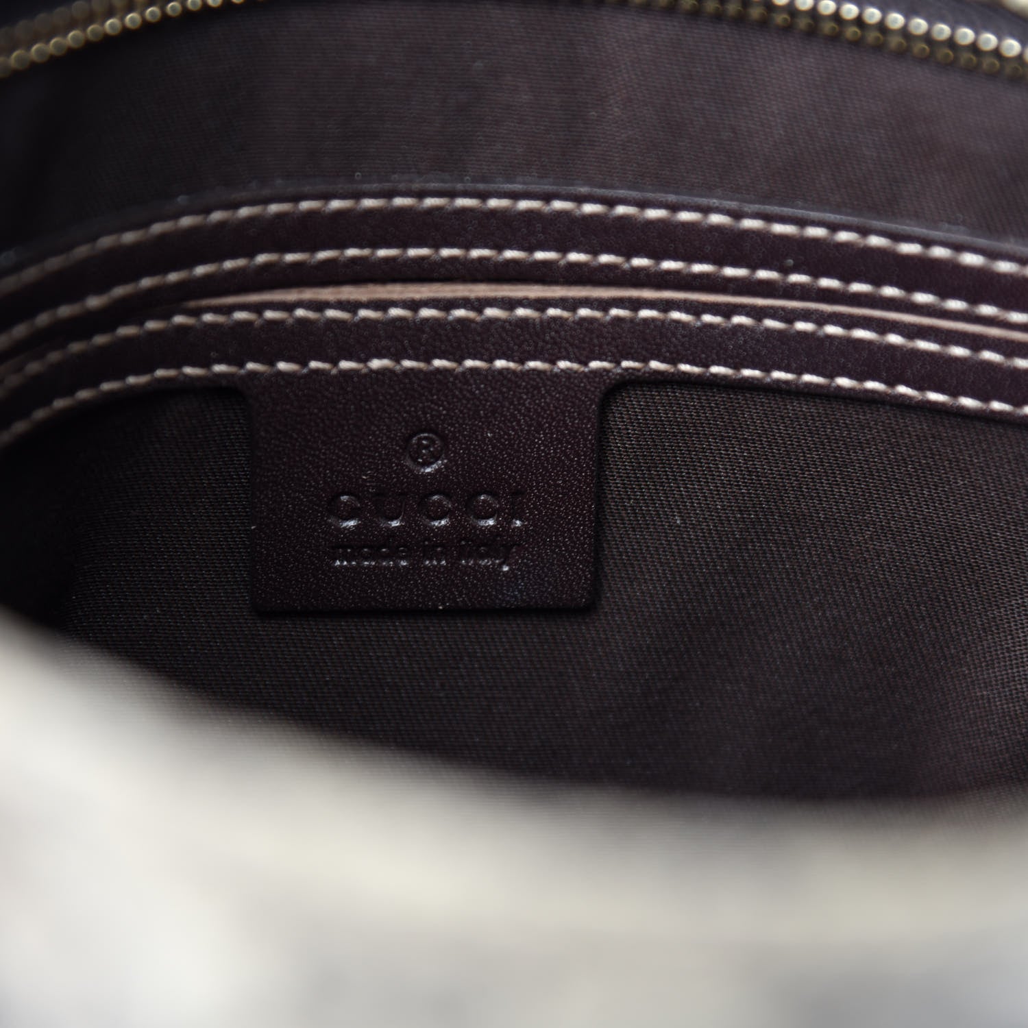 Gucci GG Supreme Monogram Small Flat Messenger Bag Dark Brown 8 of 10