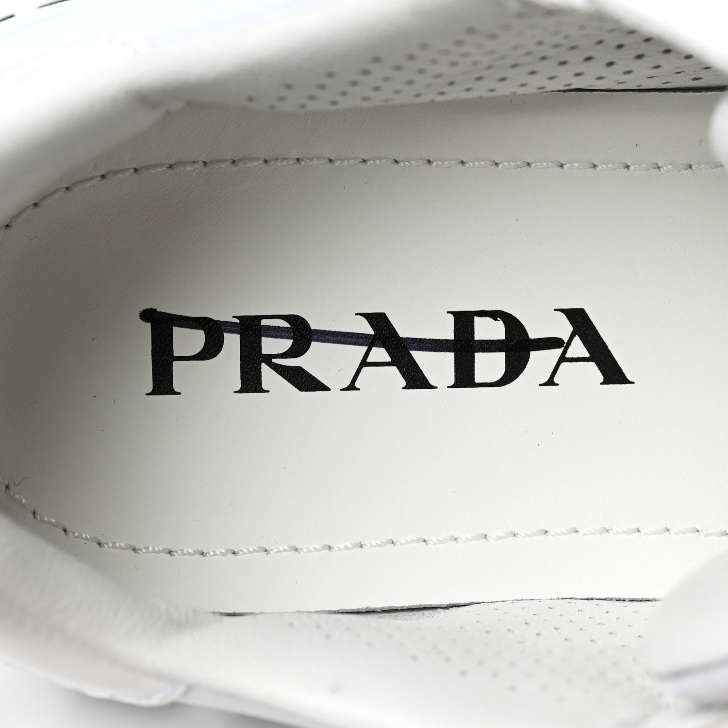 Prada Re-Nylon Spazzolato Metal Triangle Logo Womens Prax 01 45mm Sneakers 39 White Black 7 of 10