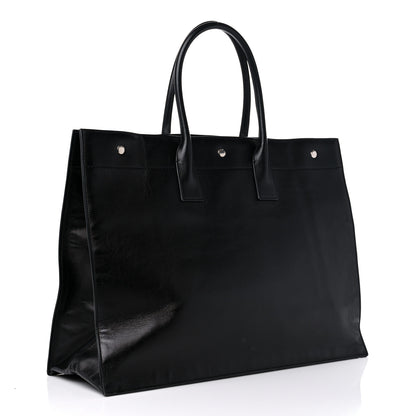 Saint Laurent Vitello Rive Gauche Large Tote Black 3 of 10