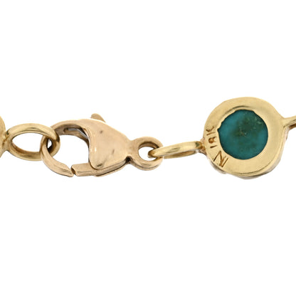 Irene Neuwirth 18K Yellow Gold Turquoise Classic Link Bracelet 3 of 3