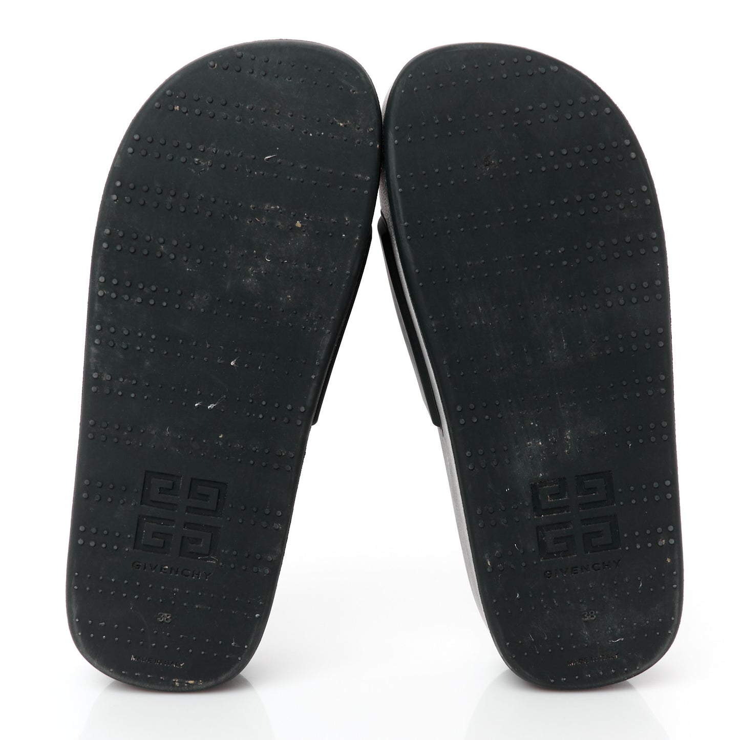 Rubber Logo Platform Slides 38 Black