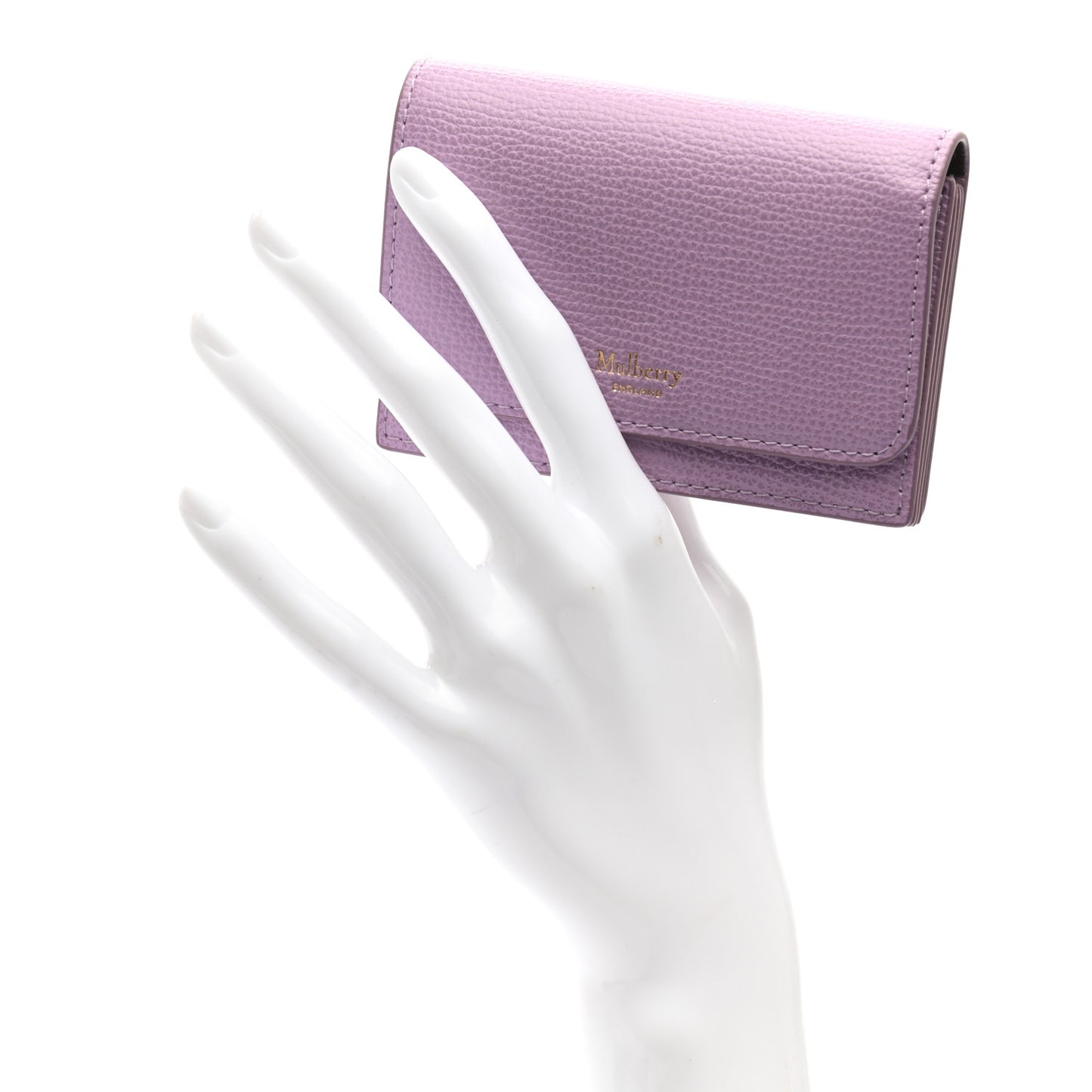 Cross Grain Continental Card Holder Lilac