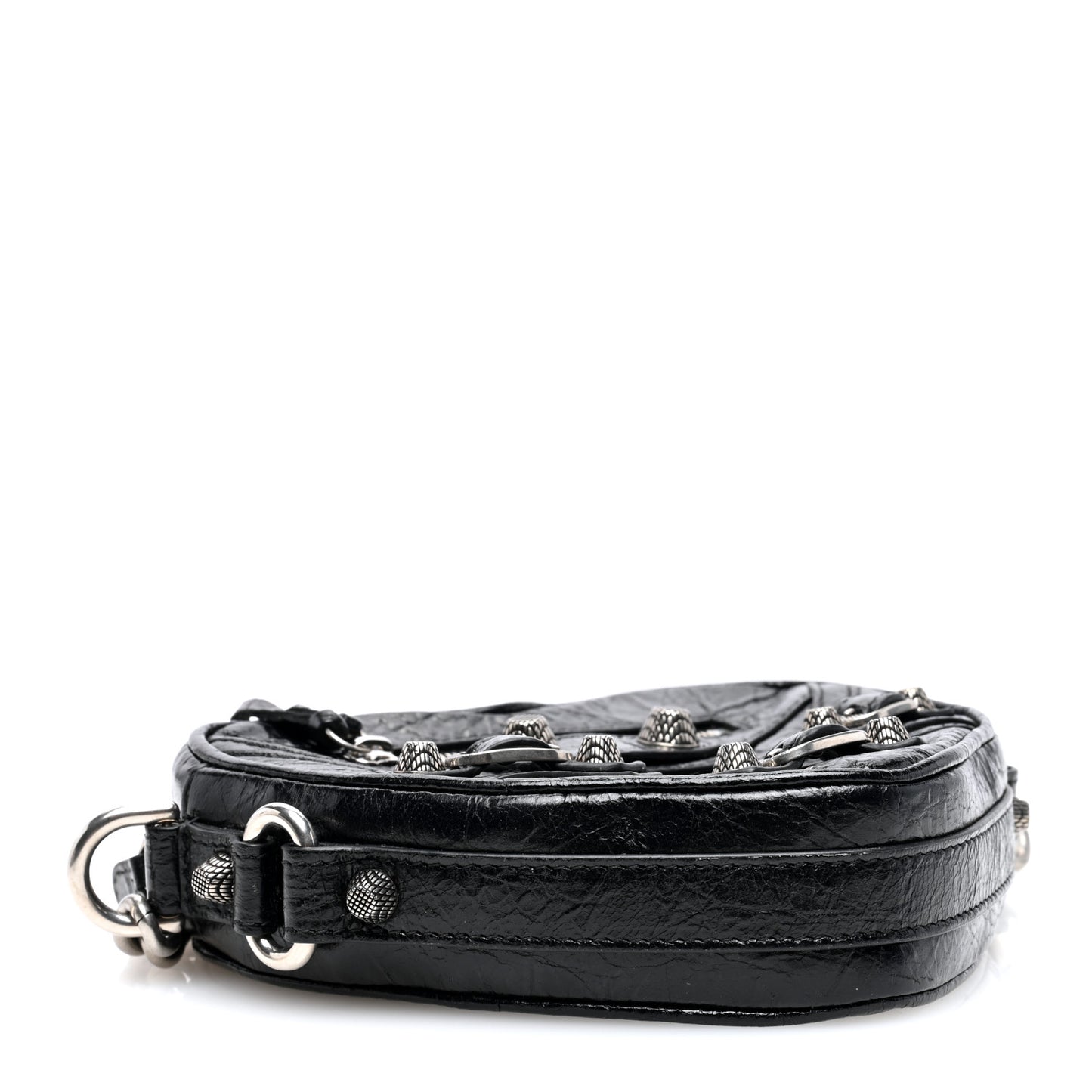 Agneau Arena Mini Le Cagole Heart Bag Black