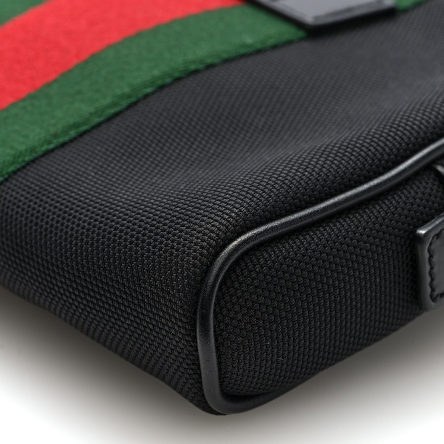 Gucci Canvas Web Slim Belt Bag Black 9 of 9