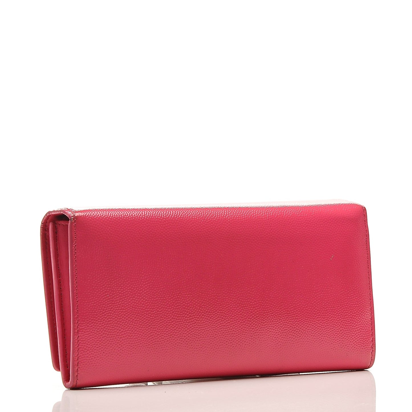 Patent Grain de Poudre Classic Large Letters Flap Wallet Bubblegum