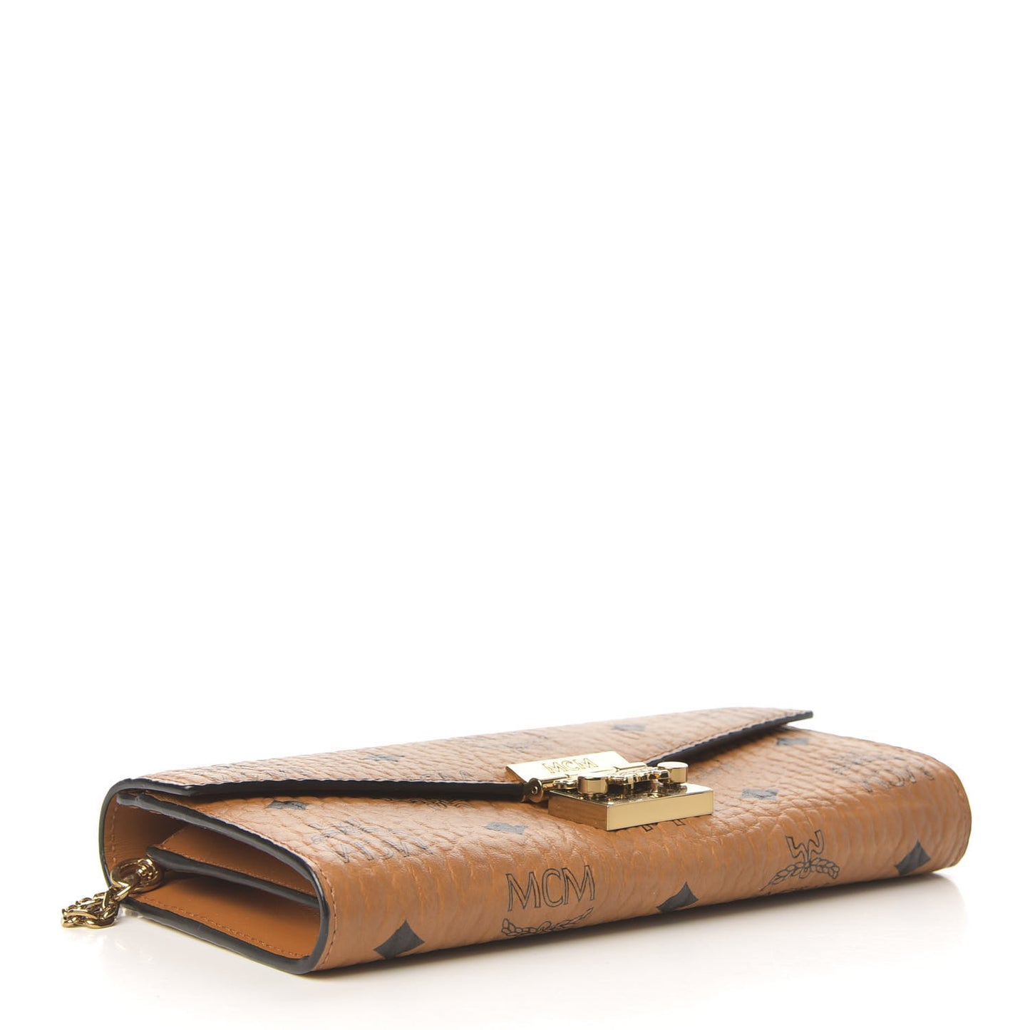 Visetos Large Patricia Wallet On Chain Cognac