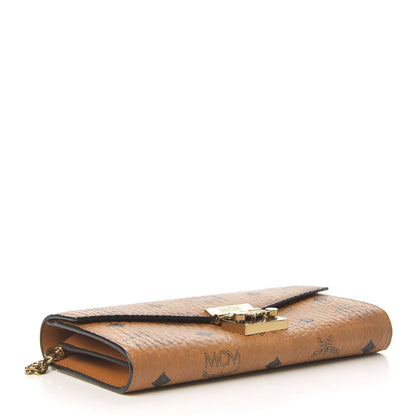 MCM Visetos Large Patricia Wallet On Chain Cognac 3 of 9