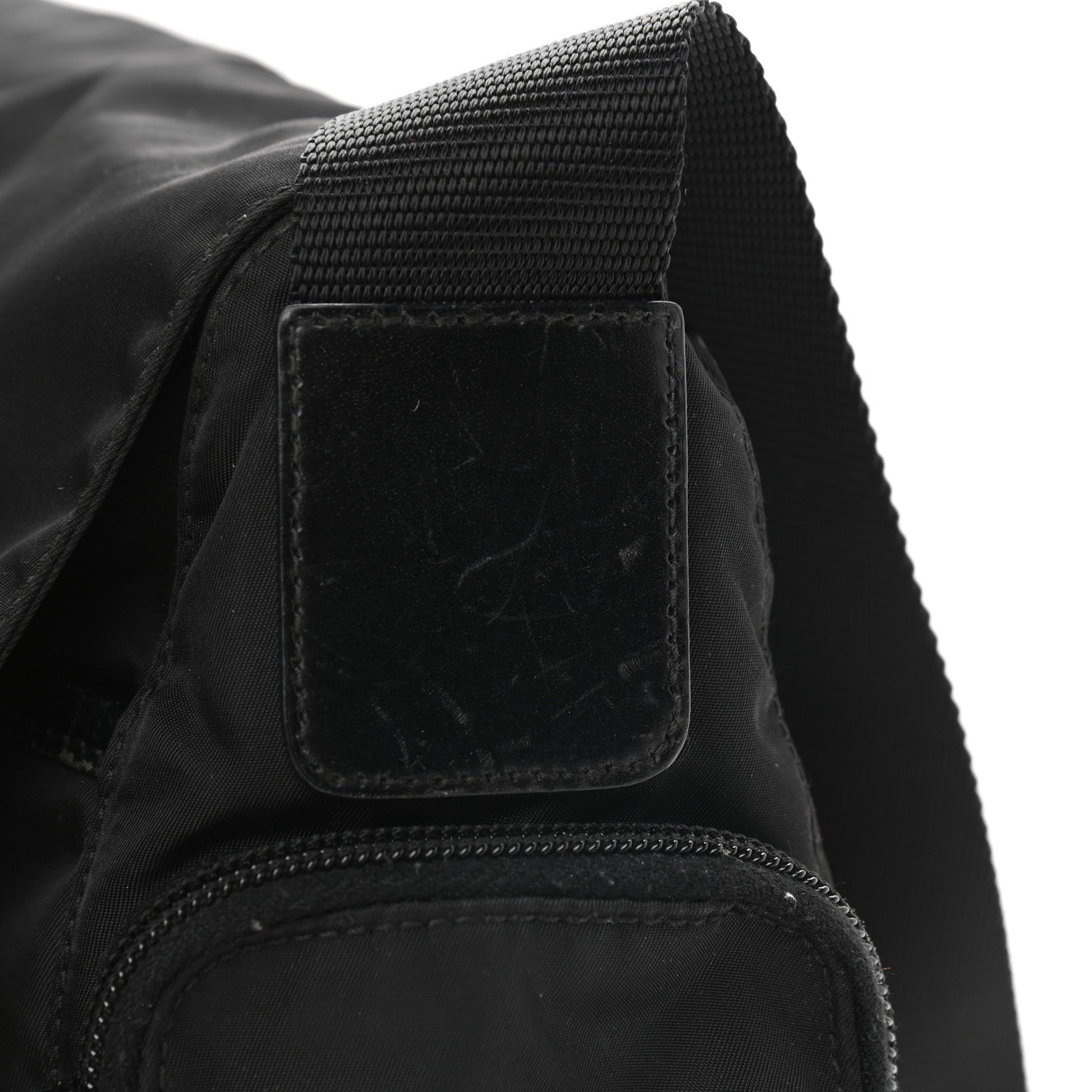 Prada Tessuto Nylon Messenger Bag Black 8 of 9