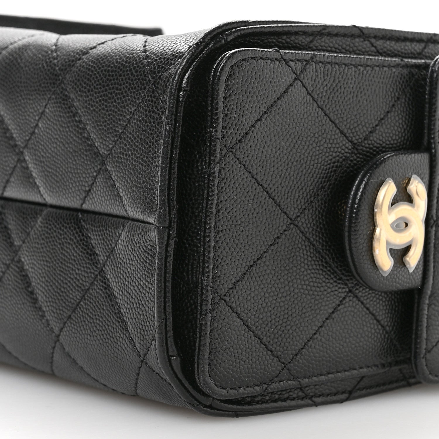 Chanel Caviar Quilted Mini Chanel 25 Handbag Black 9 of 10