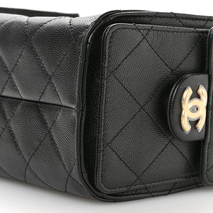 Chanel Caviar Quilted Mini Chanel 25 Handbag Black 9 of 10