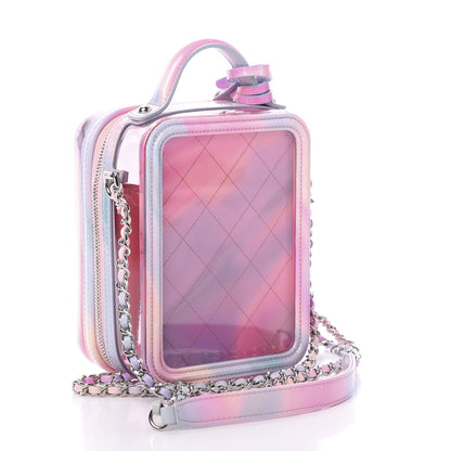 Chanel PVC Patent Calfskin Patent Lambskin Vertical Vanity Case Pink 2 of 11