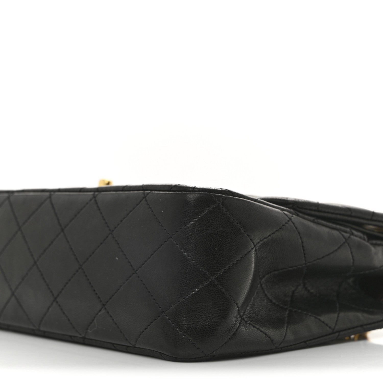 Chanel Lambskin Quilted Medium Double Flap Black 10 of 14