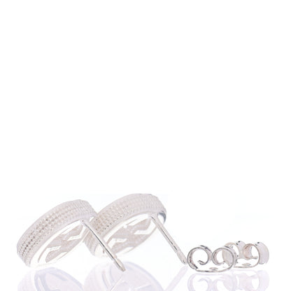 Gucci Sterling Silver Interlocking G Stud Earrings 3 of 4