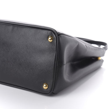Prada Saffiano Medium Galleria Double Zip Tote Black 7 of 9