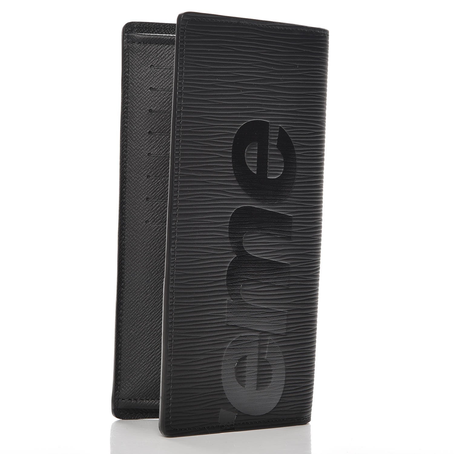 Louis Vuitton X SUPREME Epi Brazza Wallet Black 228136 – FASHIONPHILE