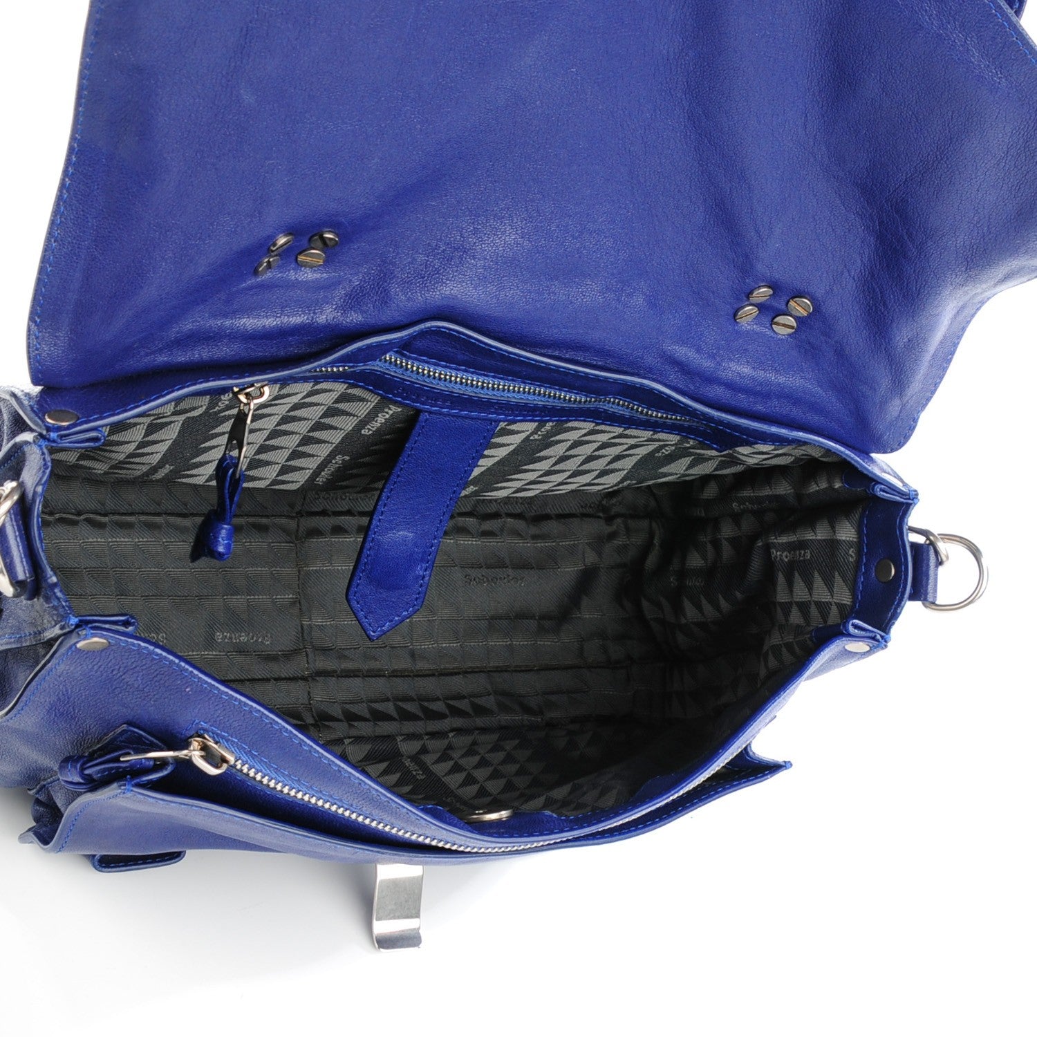 Proenza Schouler Lambskin Medium PS1 Satchel Cobalt Blue 5 of 9