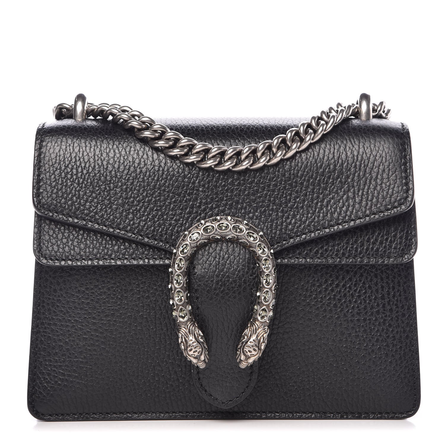 Gucci Calfskin Mini Dionysus Shoulder Bag Black 1 of 14