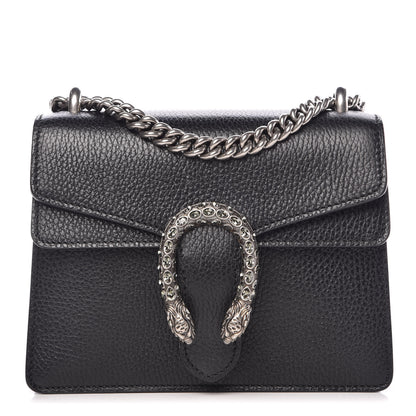 Gucci Calfskin Mini Dionysus Shoulder Bag Black 1 of 14