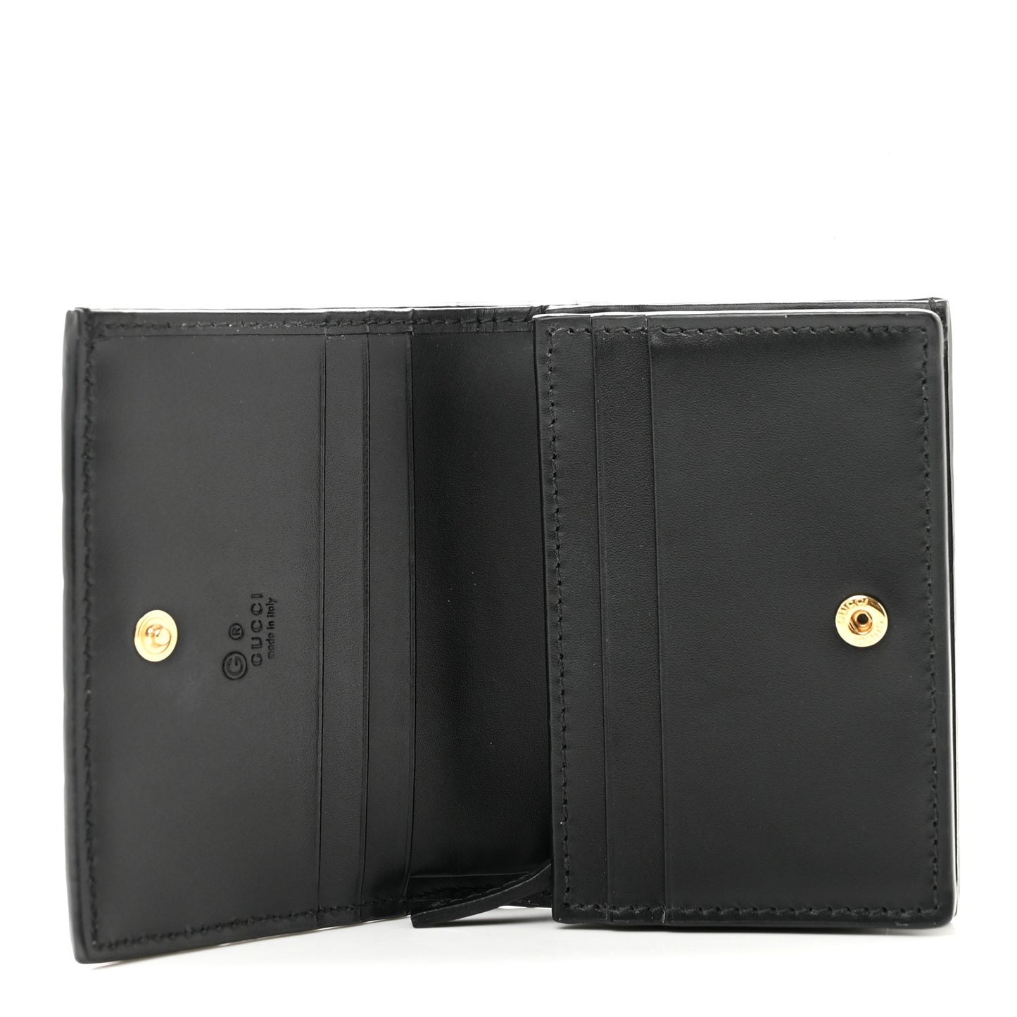 Guccissima Card Case Wallet Black
